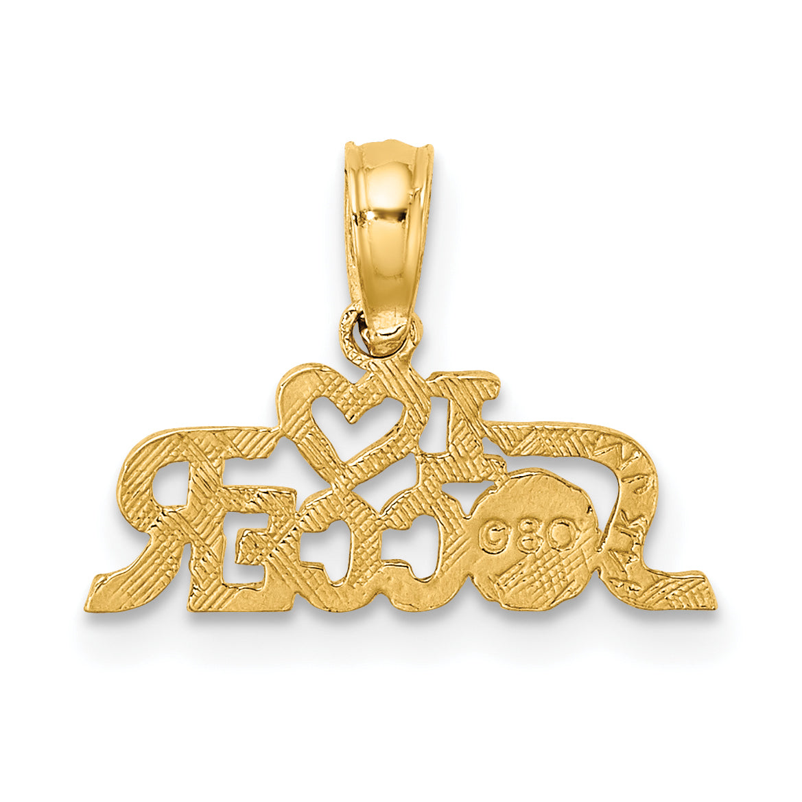 14K I HEART SOCCER Charm