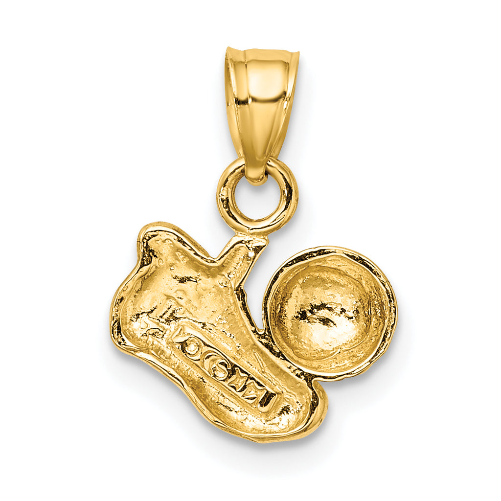 14k Soccer Ball with Shoe Charm