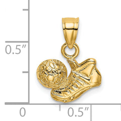 14k Soccer Ball with Shoe Charm
