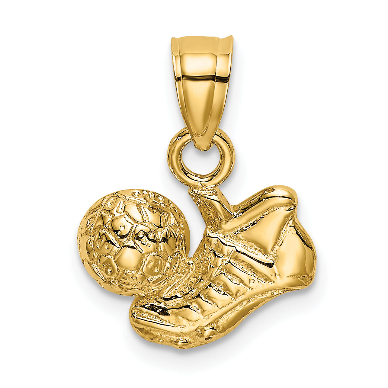 14k Soccer Ball with Shoe Charm Main image