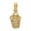 14k Mini Basketball with Net Charm