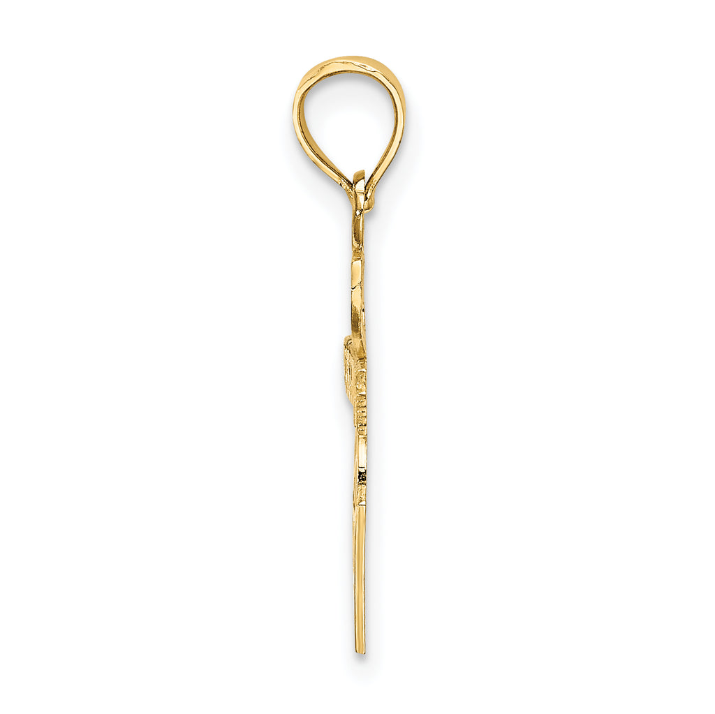 14K I HEART BASKETBALL Charm