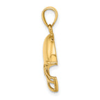 14k Football Helmet Charm