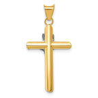 14K Two-Tone and White Rhodium Inri Crucifix Pendant