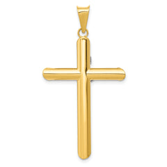 14K Two-Tone and White Rhodium Inri Crucifix Pendant