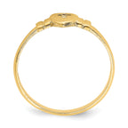14k Heart w/Cut-Out Cross Ring