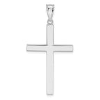 14K White Gold Latin Cross Pendant