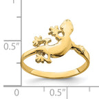 14K Lizard Ring