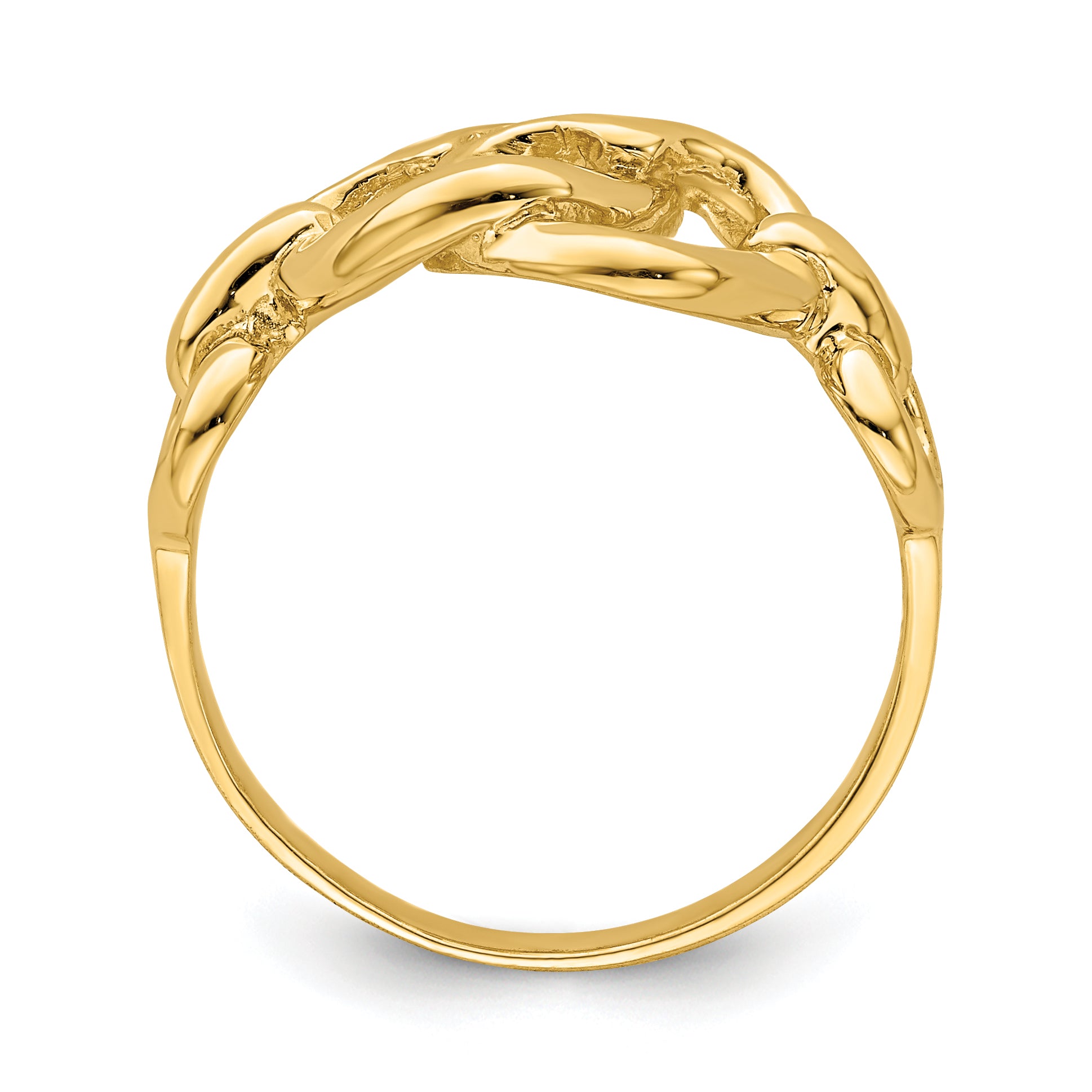 14K Double Cut-out Heart Ring Secondary image