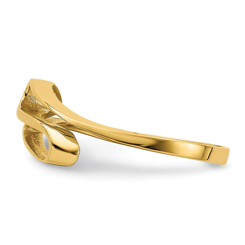 14K Swirl Ring