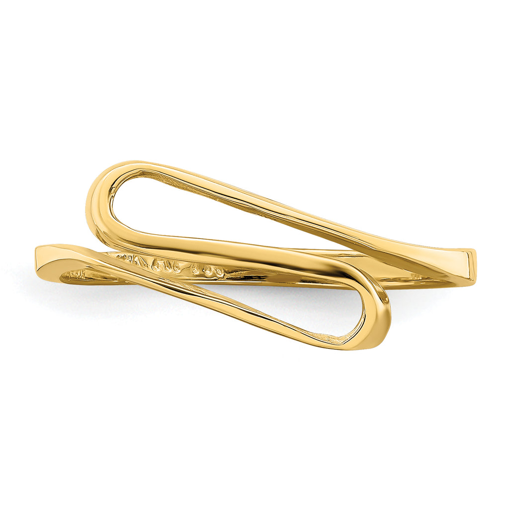 14K Swirl Ring