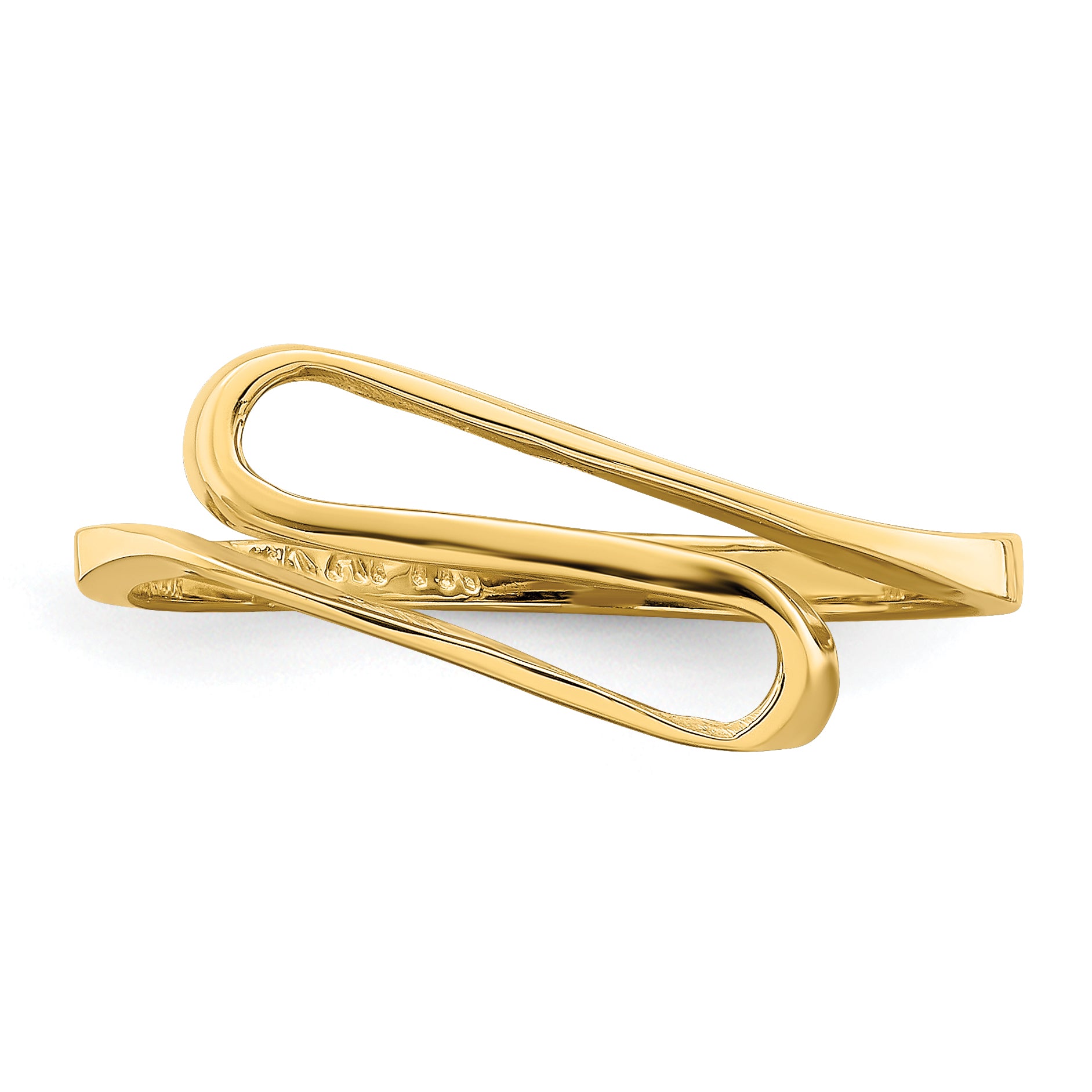 14K Swirl Ring