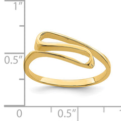 14K Swirl Ring