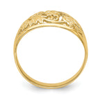 14K Floral Dome Ring
