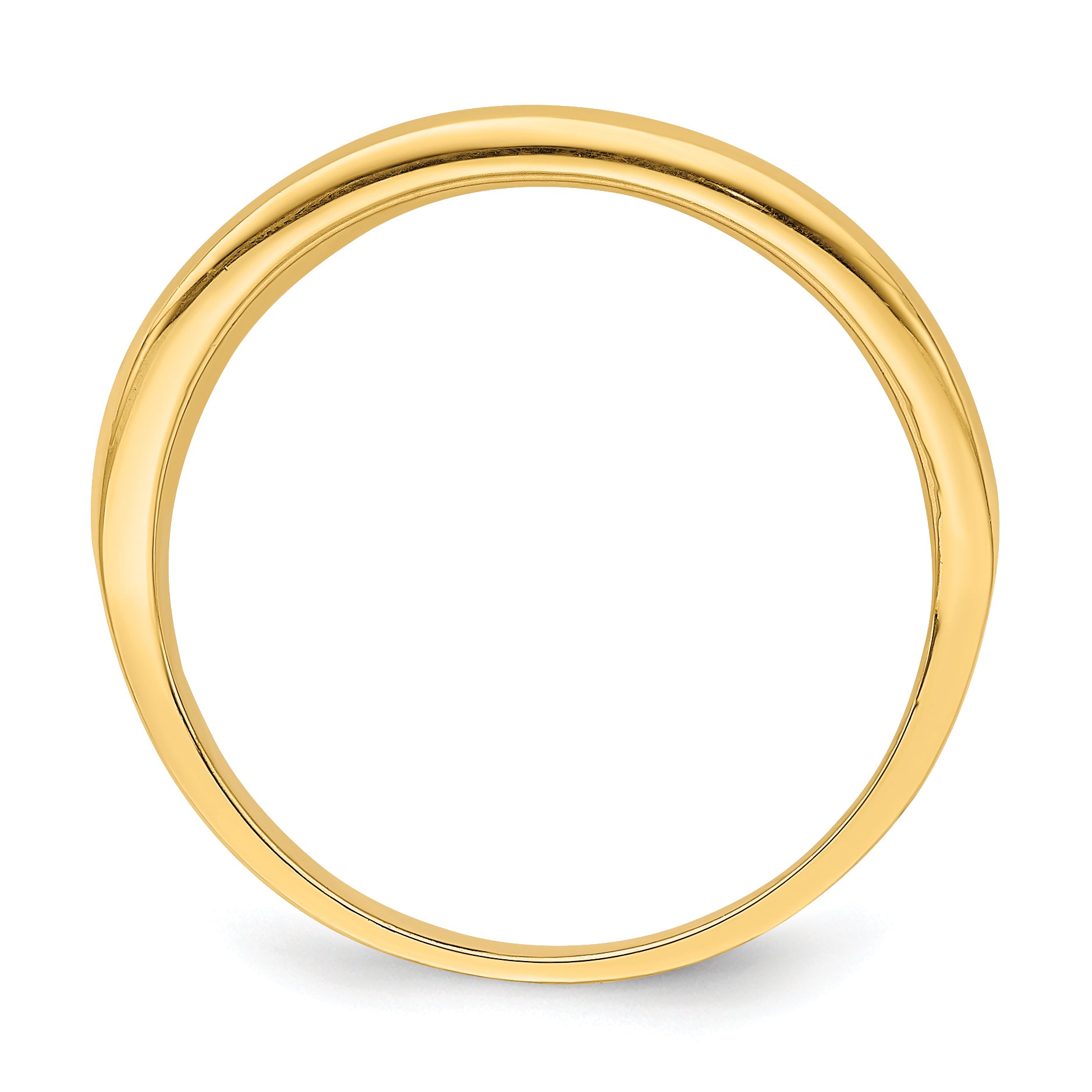14K Mesh Ring Tapered Band Ring Secondary image