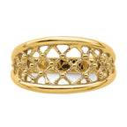 14K Mesh Ring Tapered Band Ring