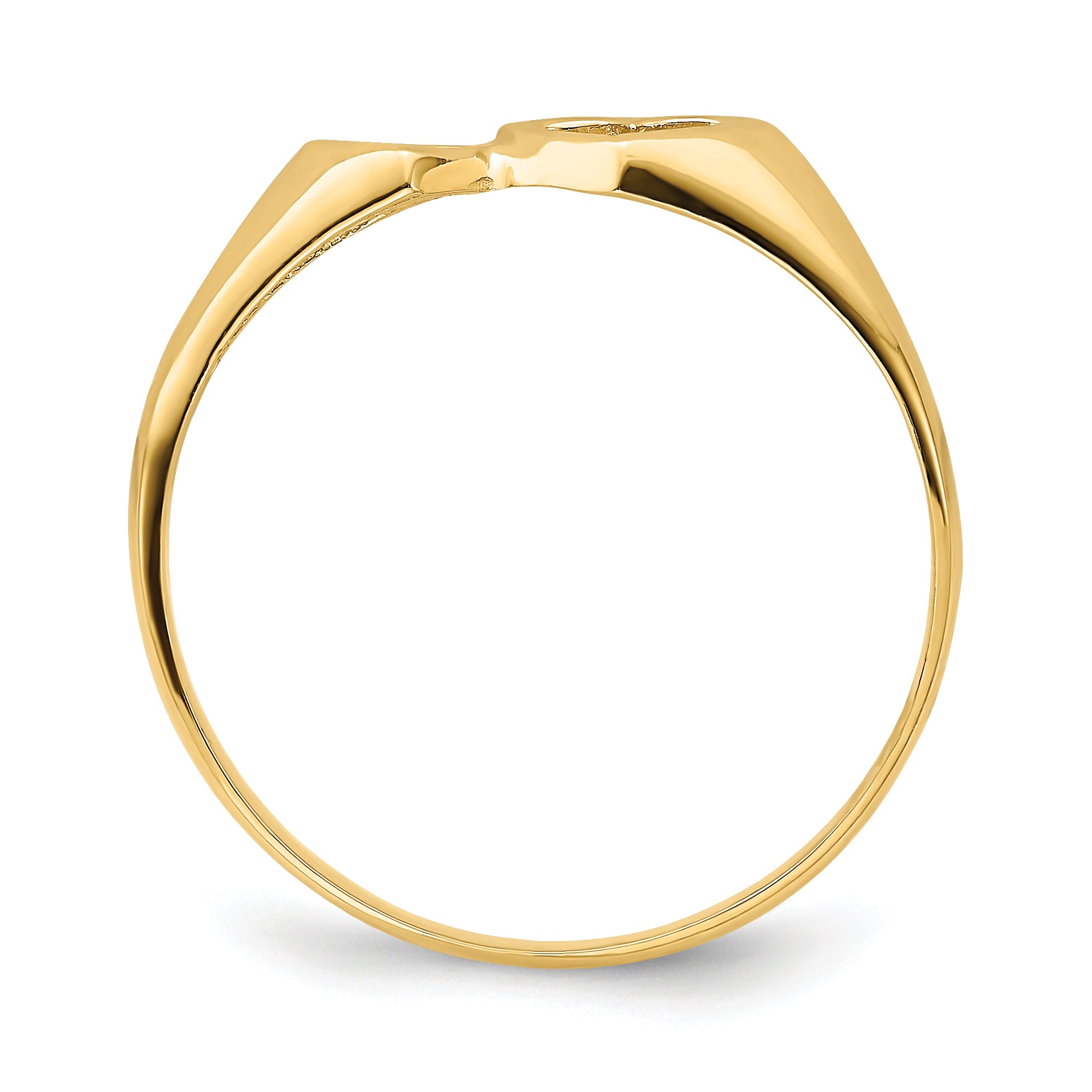 14K Double Heart Cut-Out Ring Secondary image