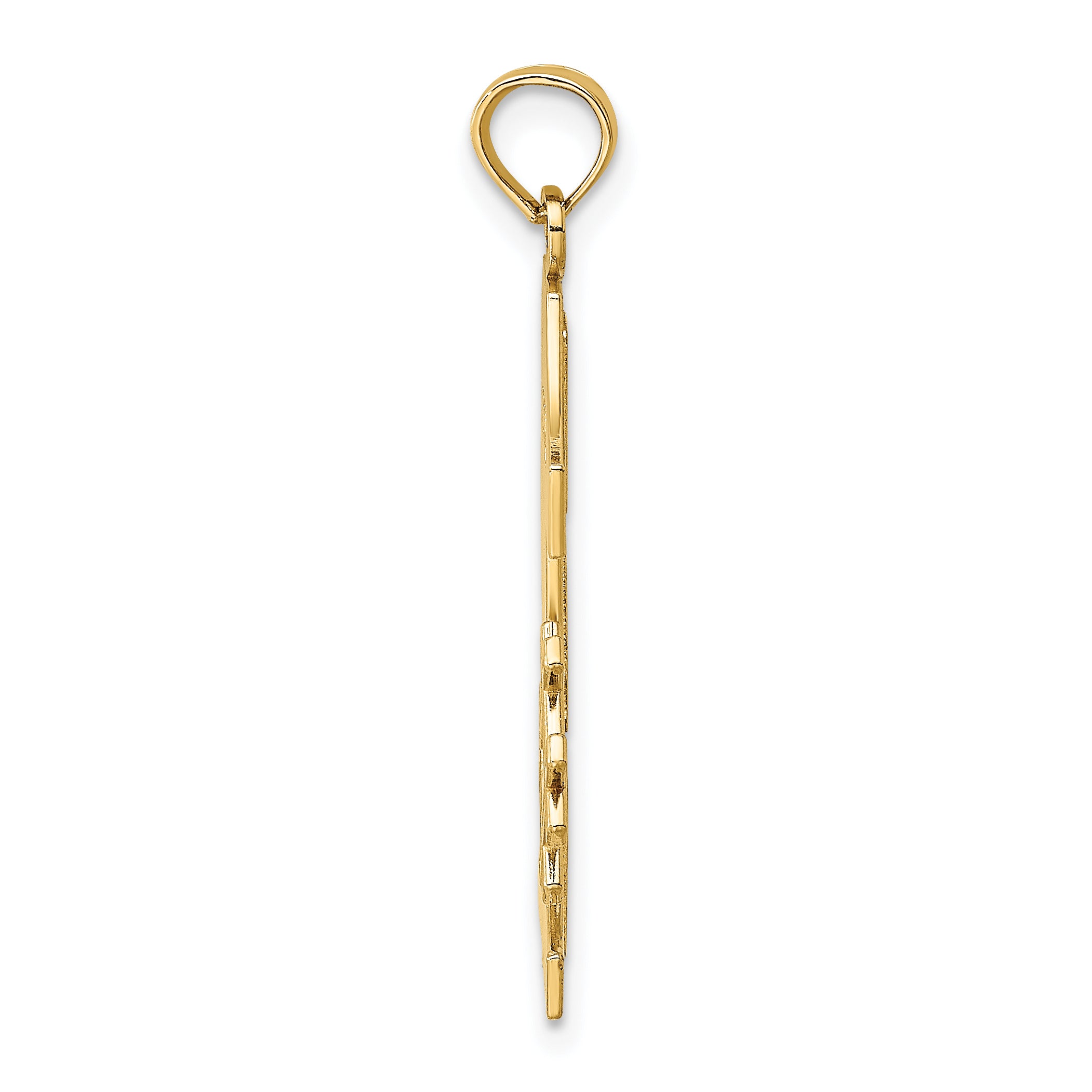14k #1 DAD Charm Secondary image