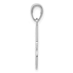 14K White Gold #1 DAD Charm