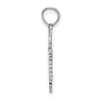 14k White Gold Small Snowflake Pendant