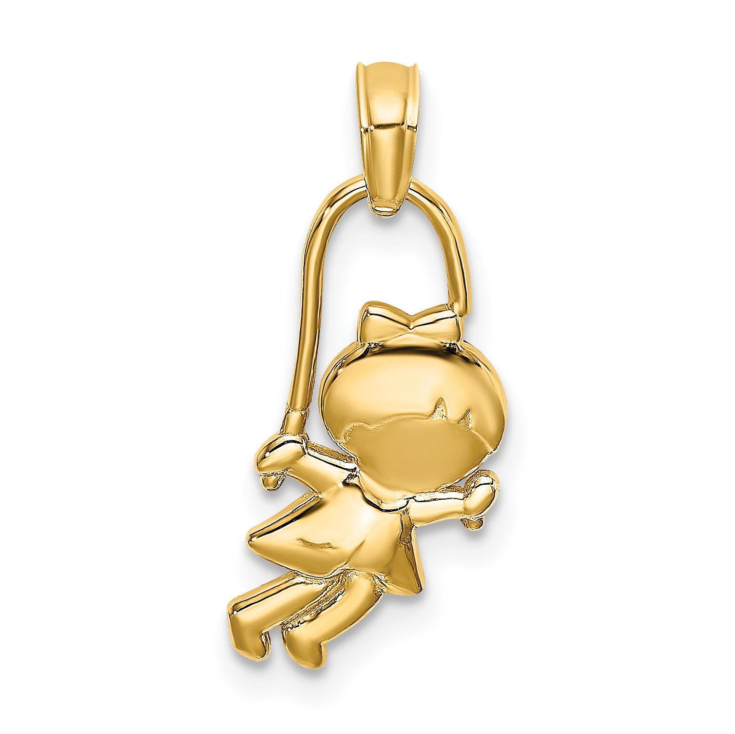 14k Girl with Jump Rope Charm Main image