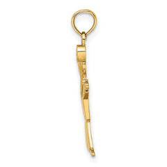 14k Polished Full Body Boy Charm