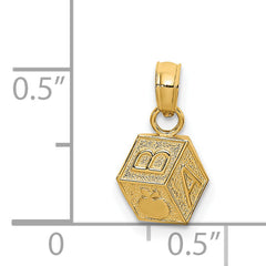 14k AB with Apple Baby Block Charm