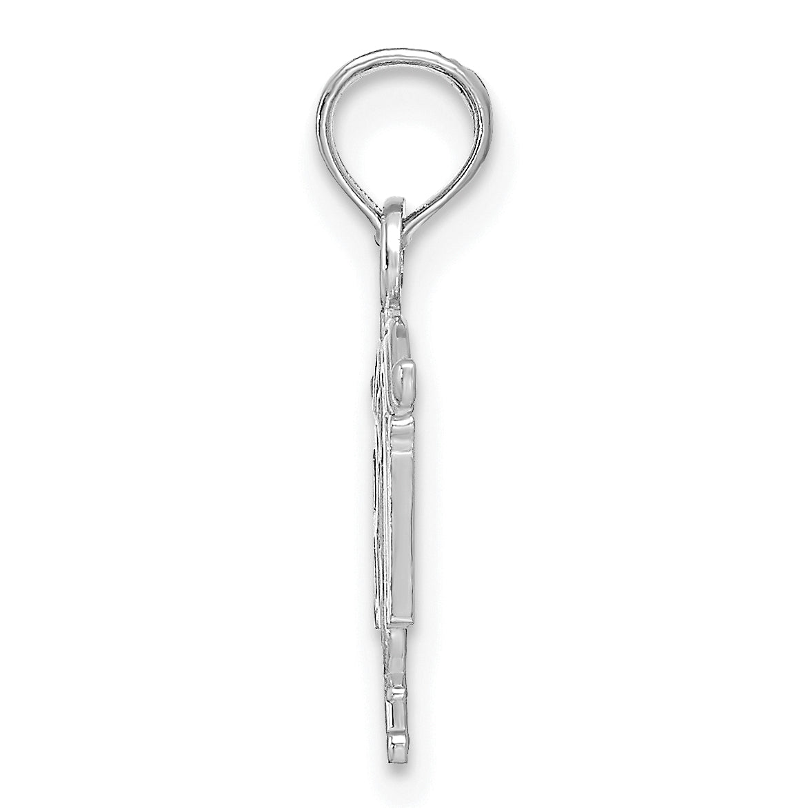 14K White Gold RN Registered Nurse Pendant Secondary image