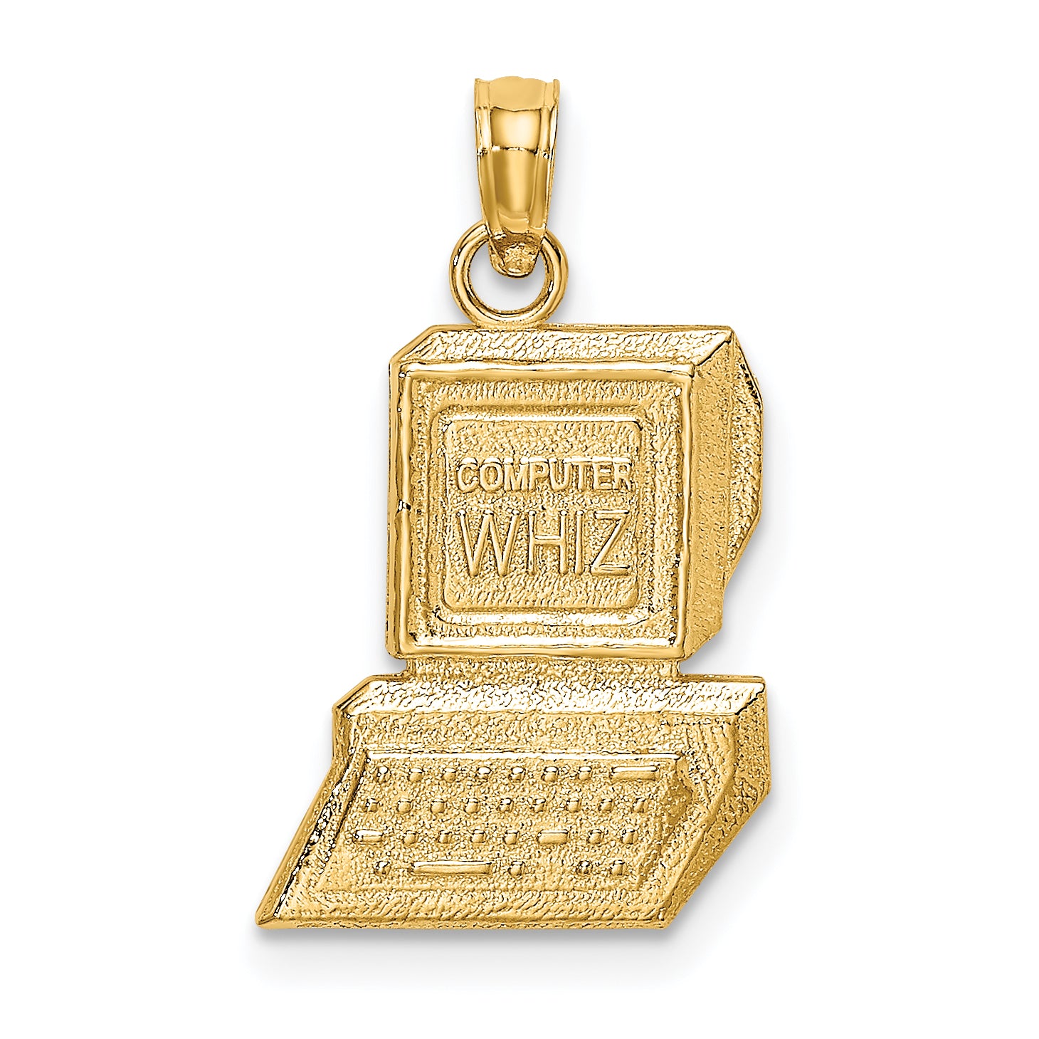 14k COMPUTER WHIZ Charm Main image