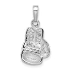 14k White Gold Lg Boxing Glove Charm