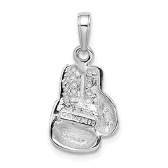 14k White Gold Lg Boxing Glove Charm