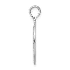 14k White Gold Saint Christopher Medal Pendant