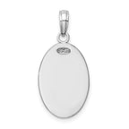 14k White Gold Saint Christopher Medal Pendant
