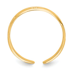 14k Polished w/ Hearts Toe Ring