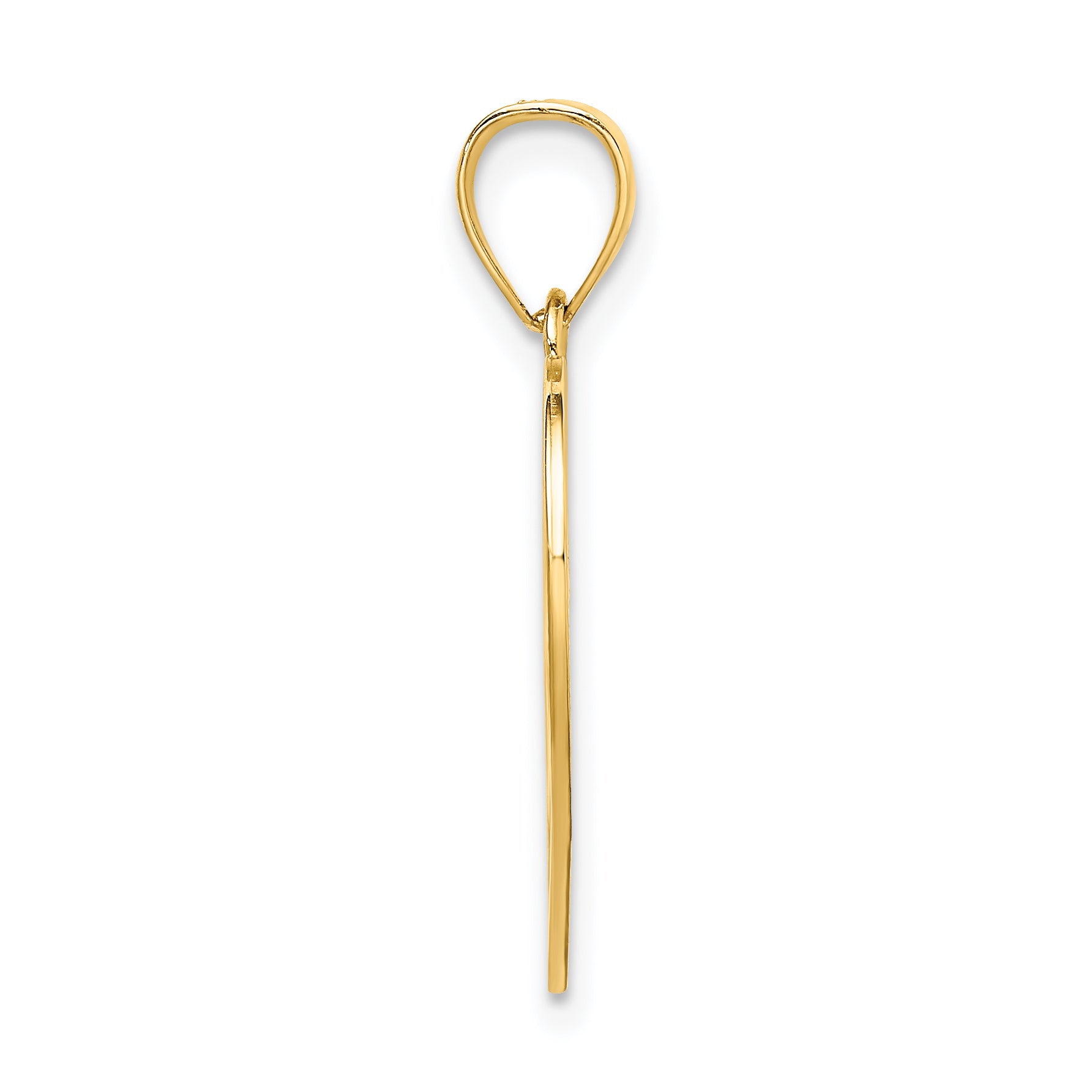 14k AMOR  in Cut-out Heart Charm Secondary image
