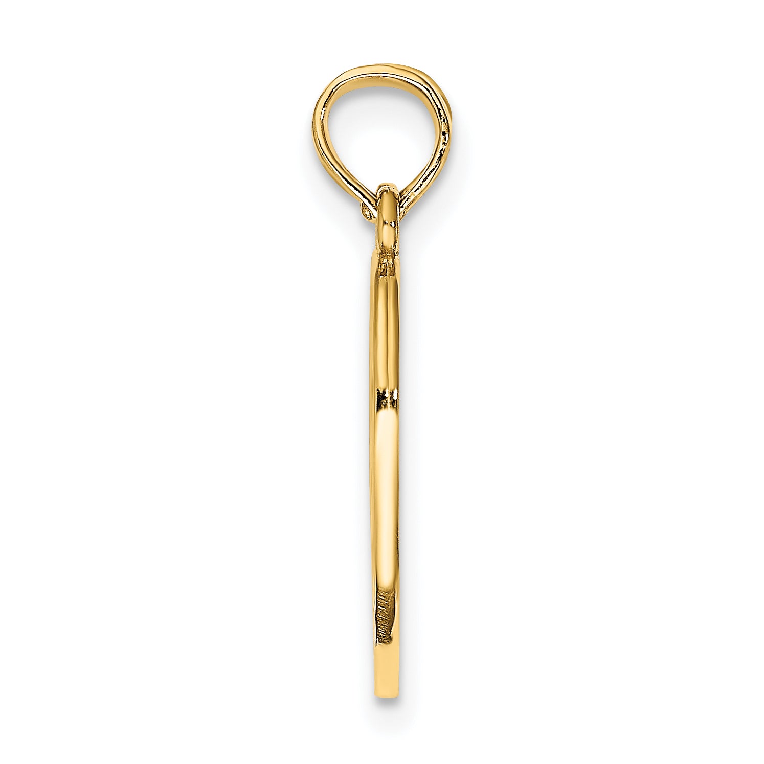 14k Break-Apart KEEP WATCH BETWEEN Heart Charm Secondary image