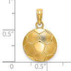 14k Soccer Ball Charm
