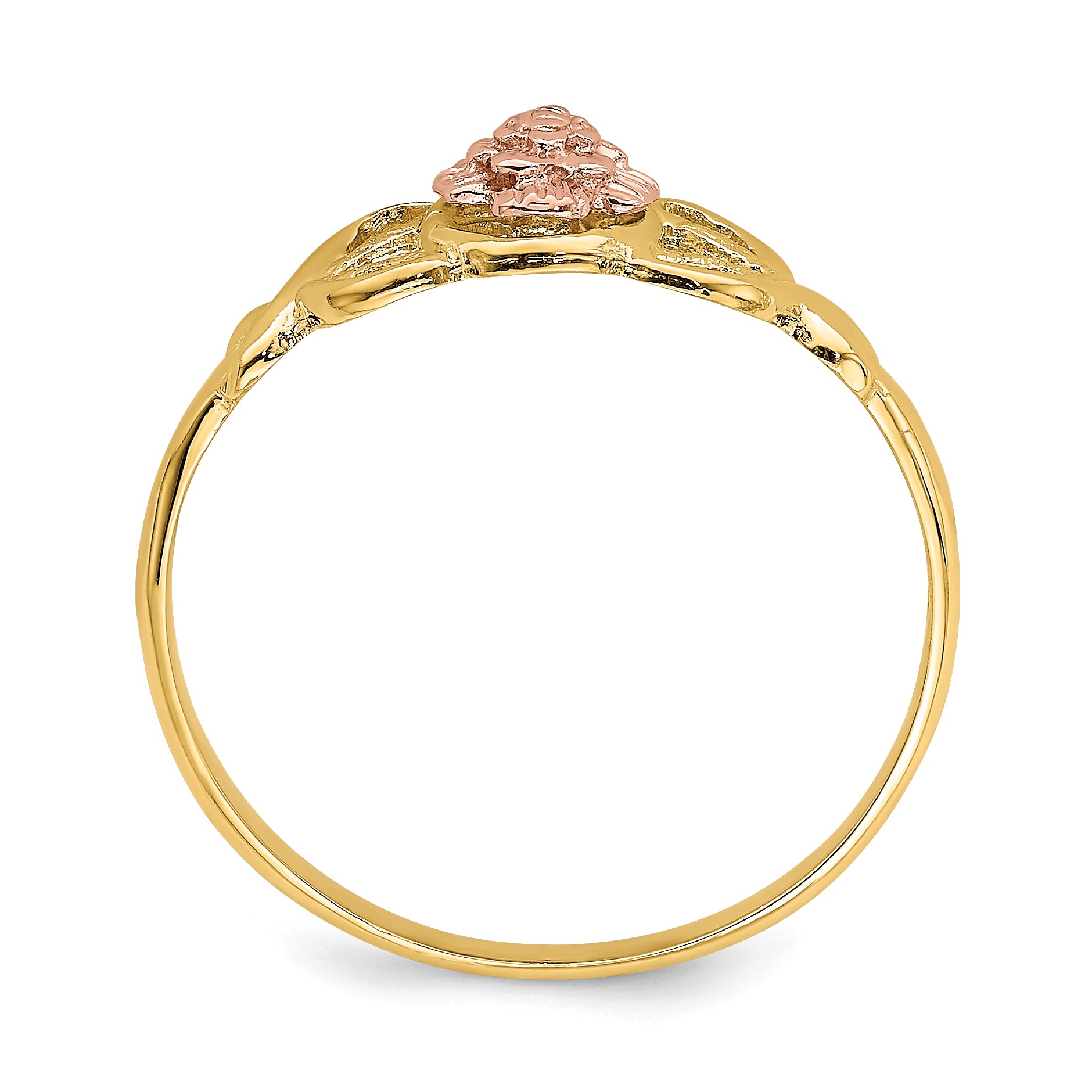 14K Two-Tone Polished Ring Secondary image