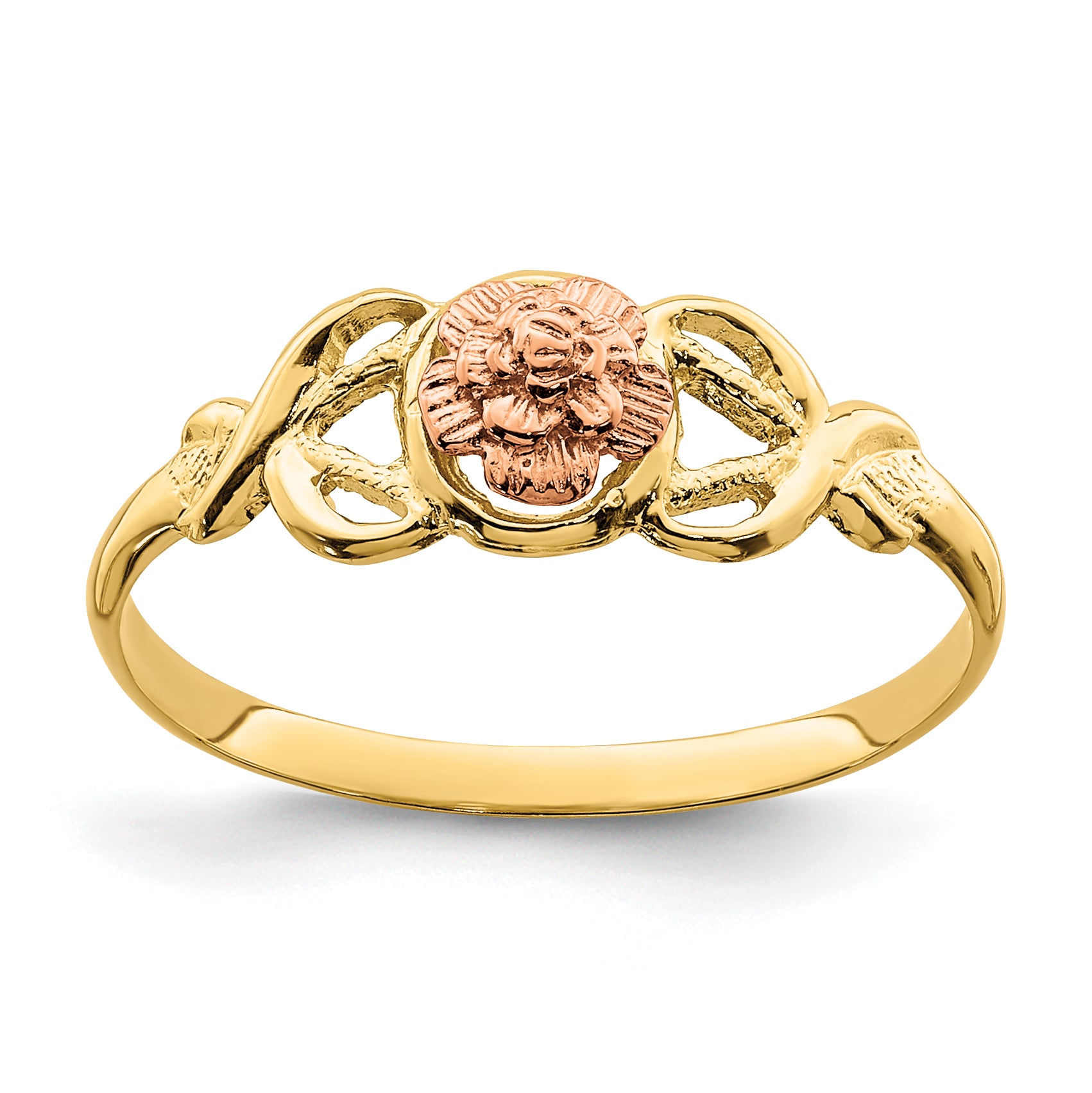 14K Two-Tone Polished Ring Main image