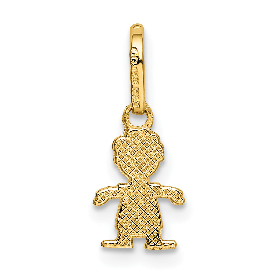 14k Polished Little Boy Pendant