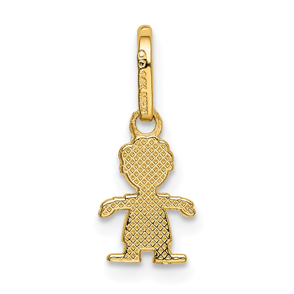 14k Polished Little Boy Pendant