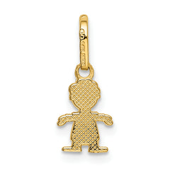 14k Polished Little Boy Pendant