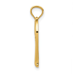 14k Polished MOM in Heart with Infinity Symbol Pendant