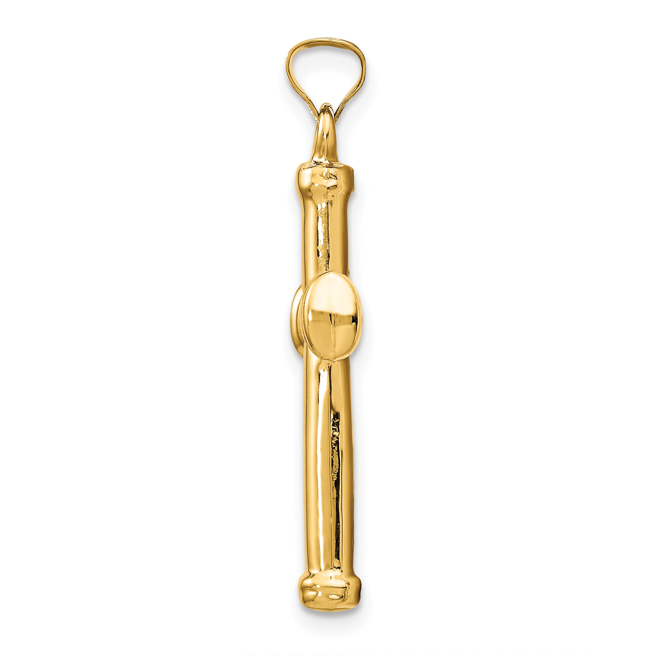 14k Polished Stamping Cross Pendant Secondary image