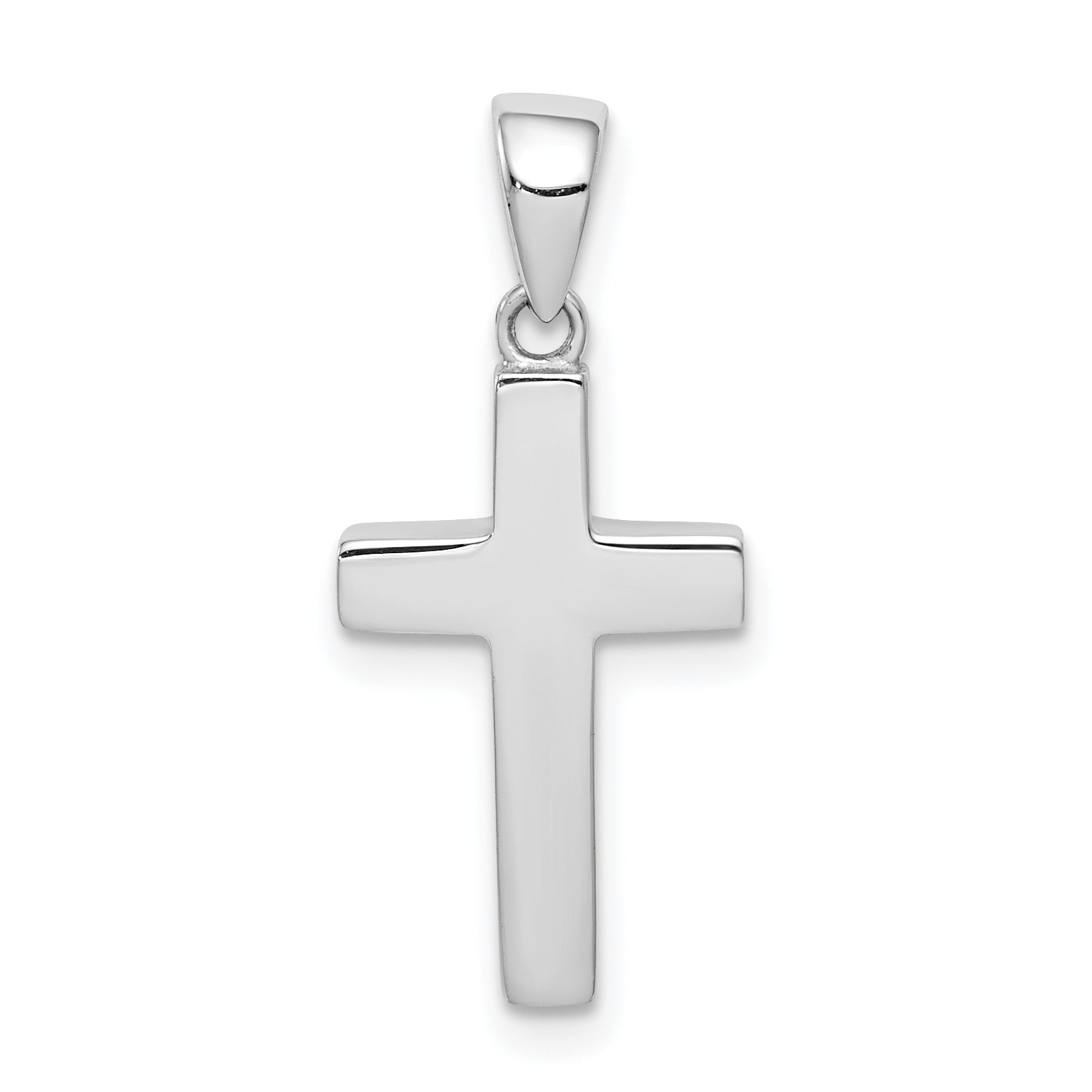 14K White Gold Cross Pendant Main image