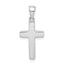 14K White Gold Cross Pendant