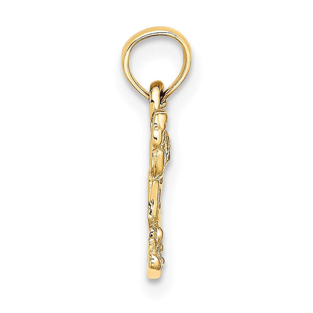 14K Mini Flamingo Charm