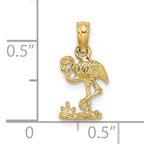 14K Mini Flamingo Charm