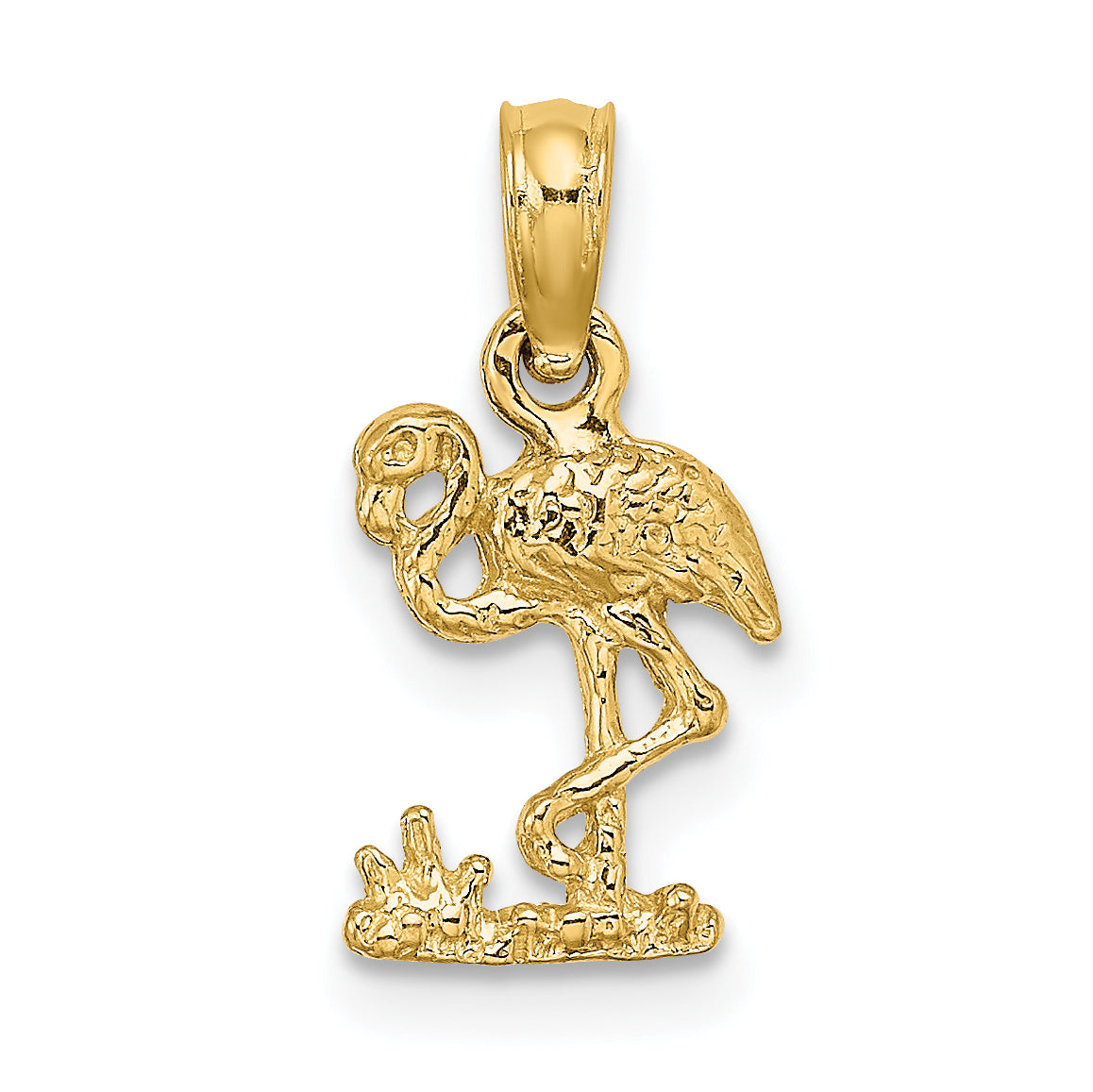 14K Mini Flamingo Charm Main image