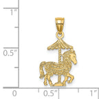 14K Carousel Horse Charm